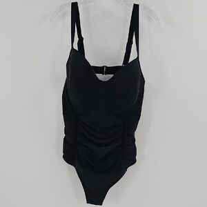 Old Navy Black Ruched Swimsuit Size 2X